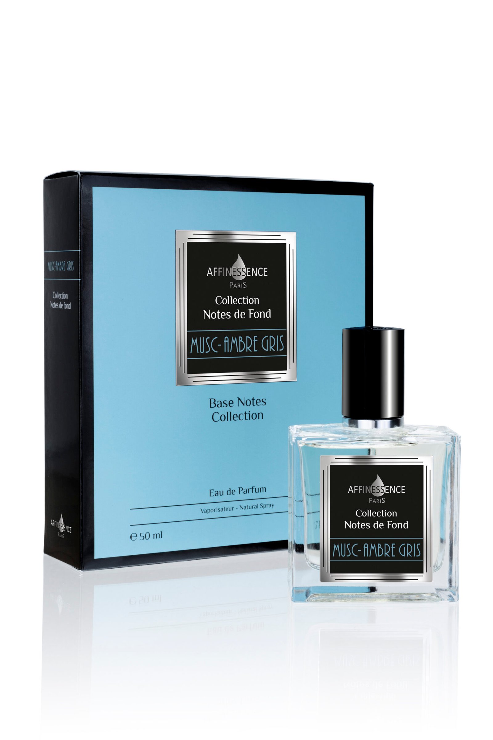MUSC-AMBRE GRIS 50 ml bottle and outerbox MUSC-AMBRE GRIS 50 ml bottle and outerbox