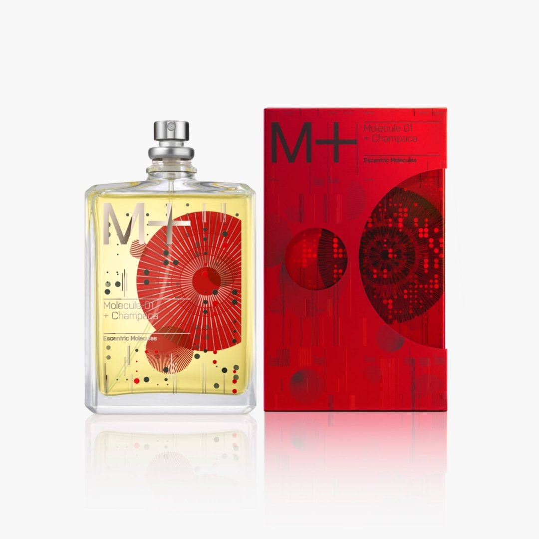 Escentric Molecules Molecule 01 + Champaca 100 ml bottle and box