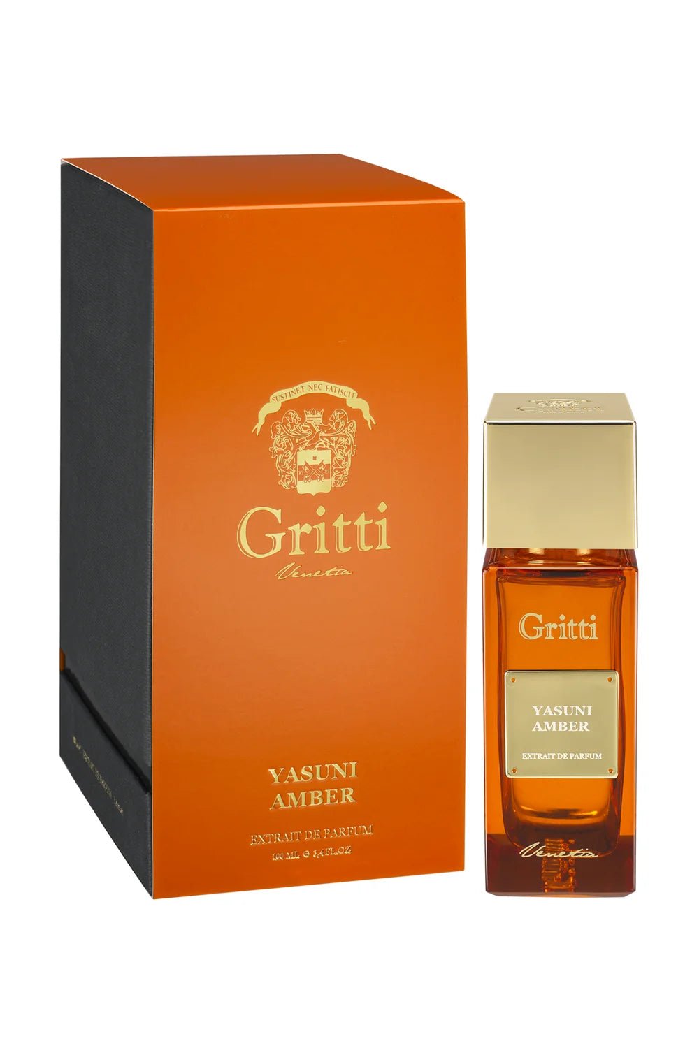 Gritti Yasuni Amber Extrait de Parfum 100 ml bottle and box